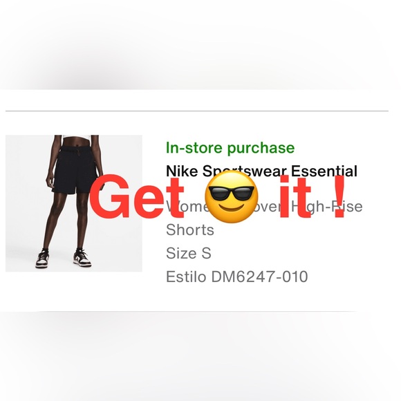 Nike Sportswear Essential Women's Woven High-Rise Shorts Size M Black DM6247-010 - Picture 13 of 13